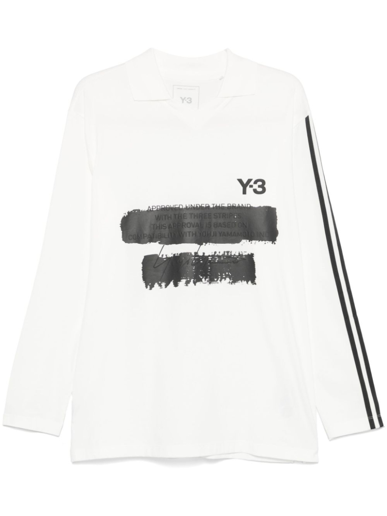 

Рубашка поло с логотипом из коллаборации с adidas Y-3, белый