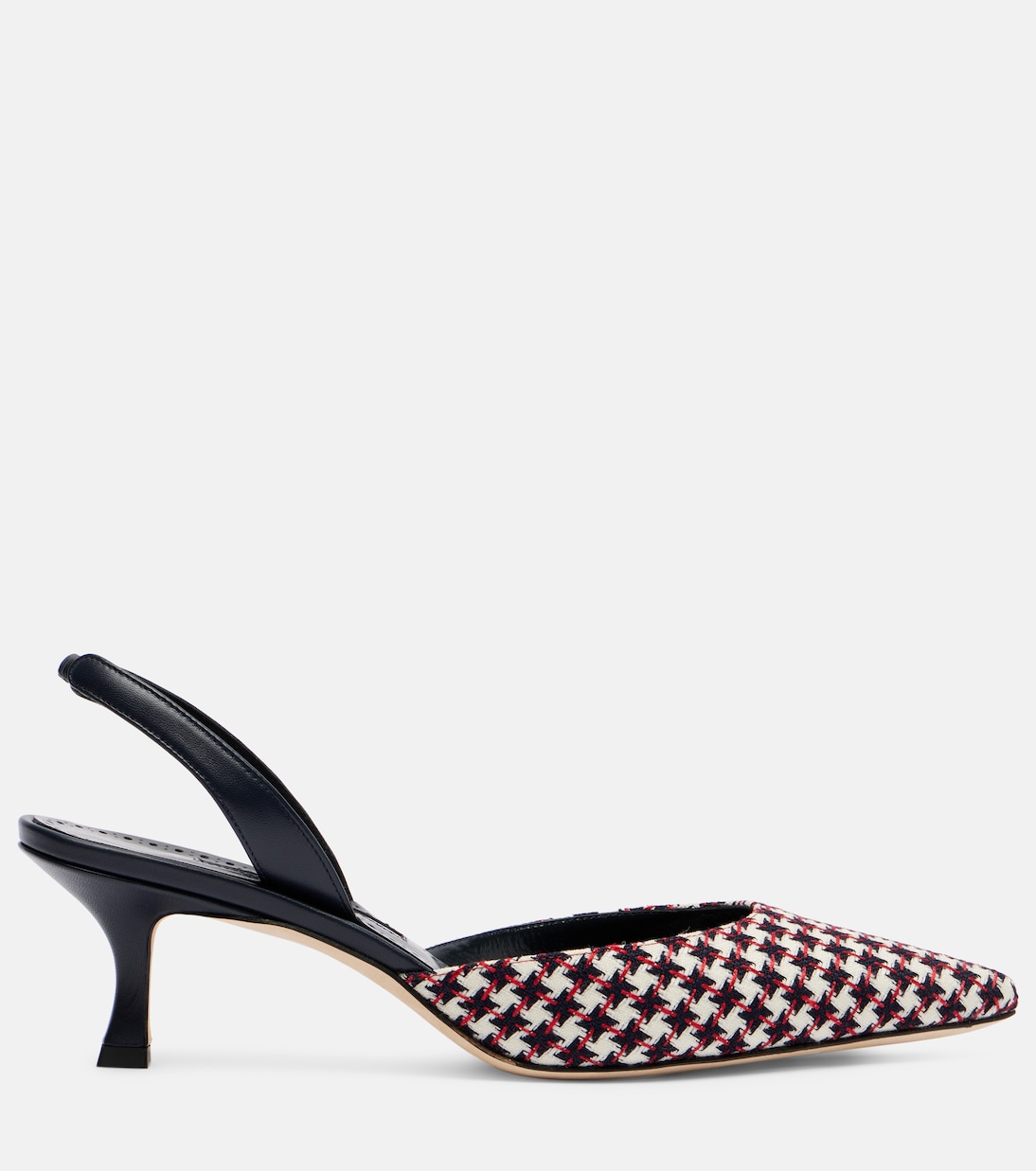 Кариолайн 50 туфли-лодочки с ремешком на щиколотке в клетку Manolo Blahnik, 977M Ywov — фото 4