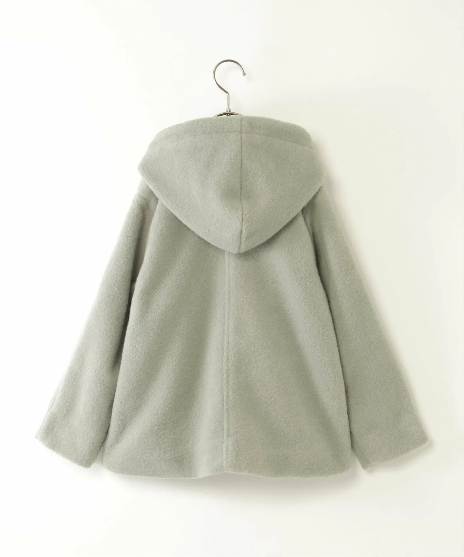 Двустороннее пальто с капюшоном из букле (110-160 см) Ikka, Mint green — фото 4