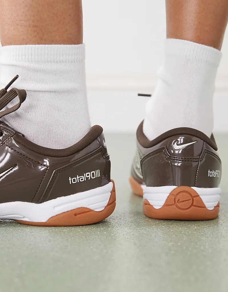 Кроссовки Nike T90 коричневого цвета — фото 3