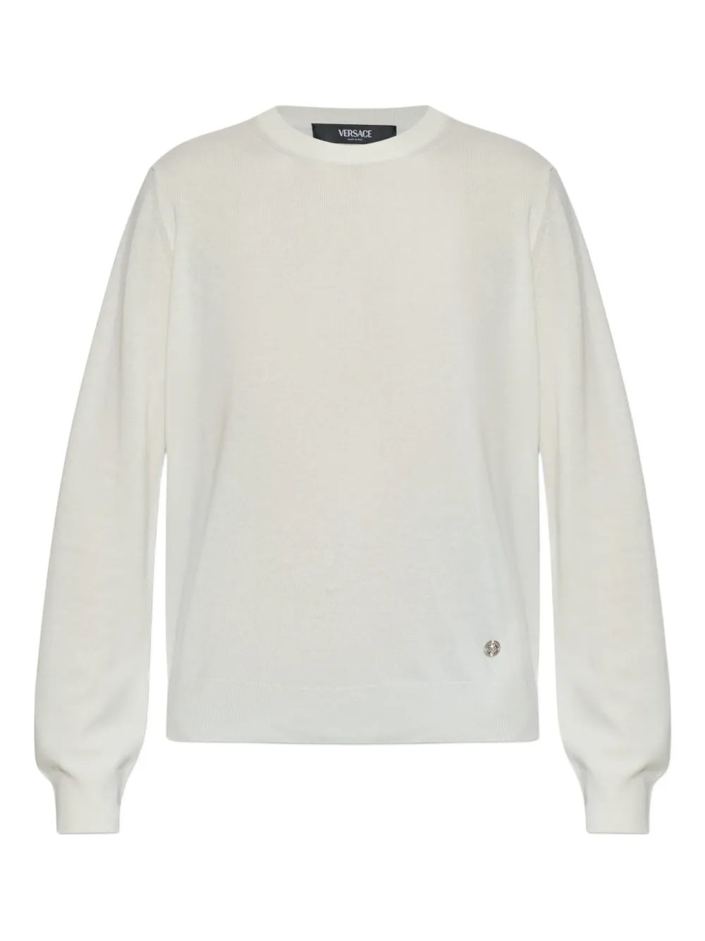 

Свитер с логотипом Versace, белый