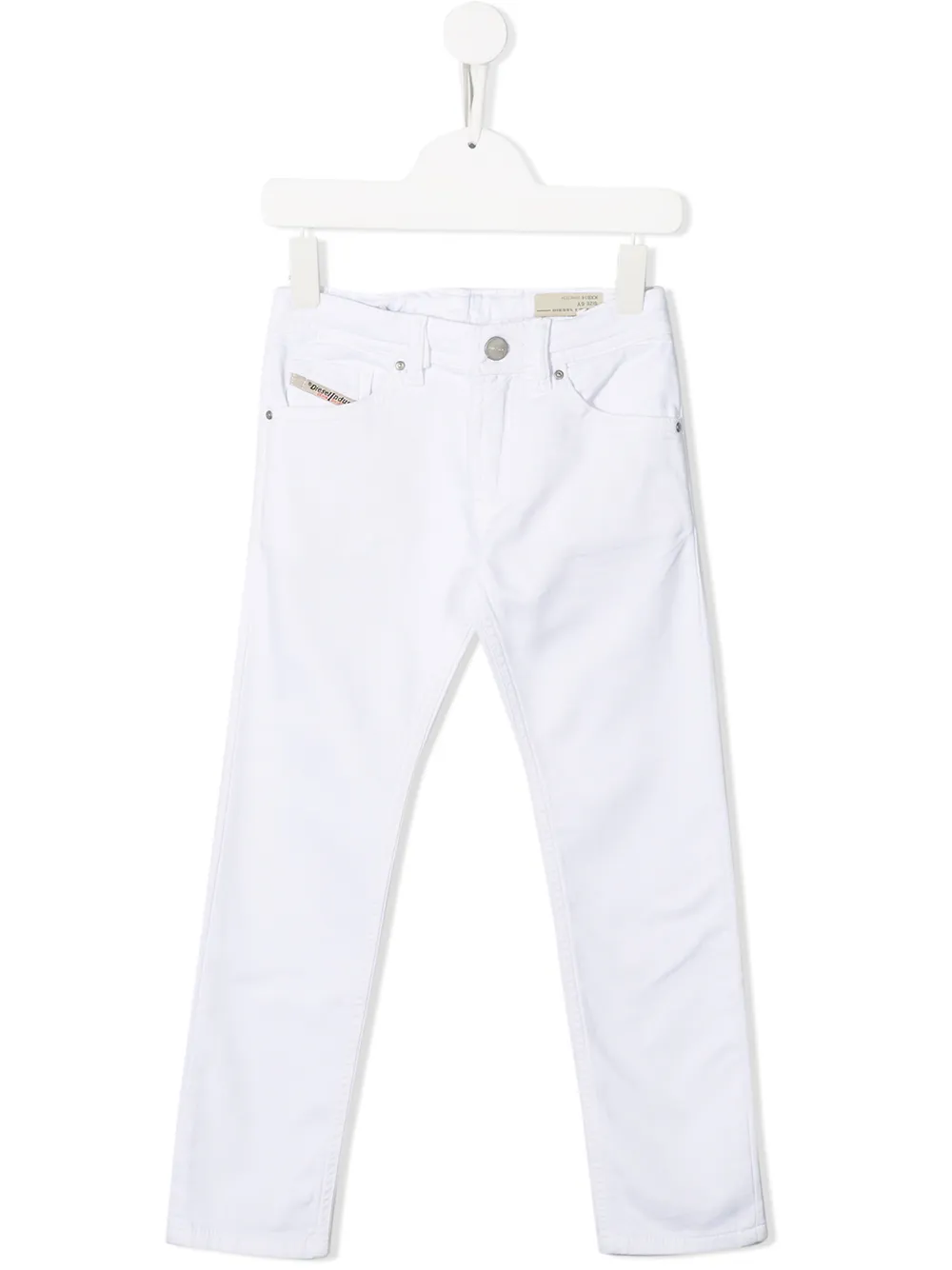 

Джинсы кроя слим Diesel Kids, белый