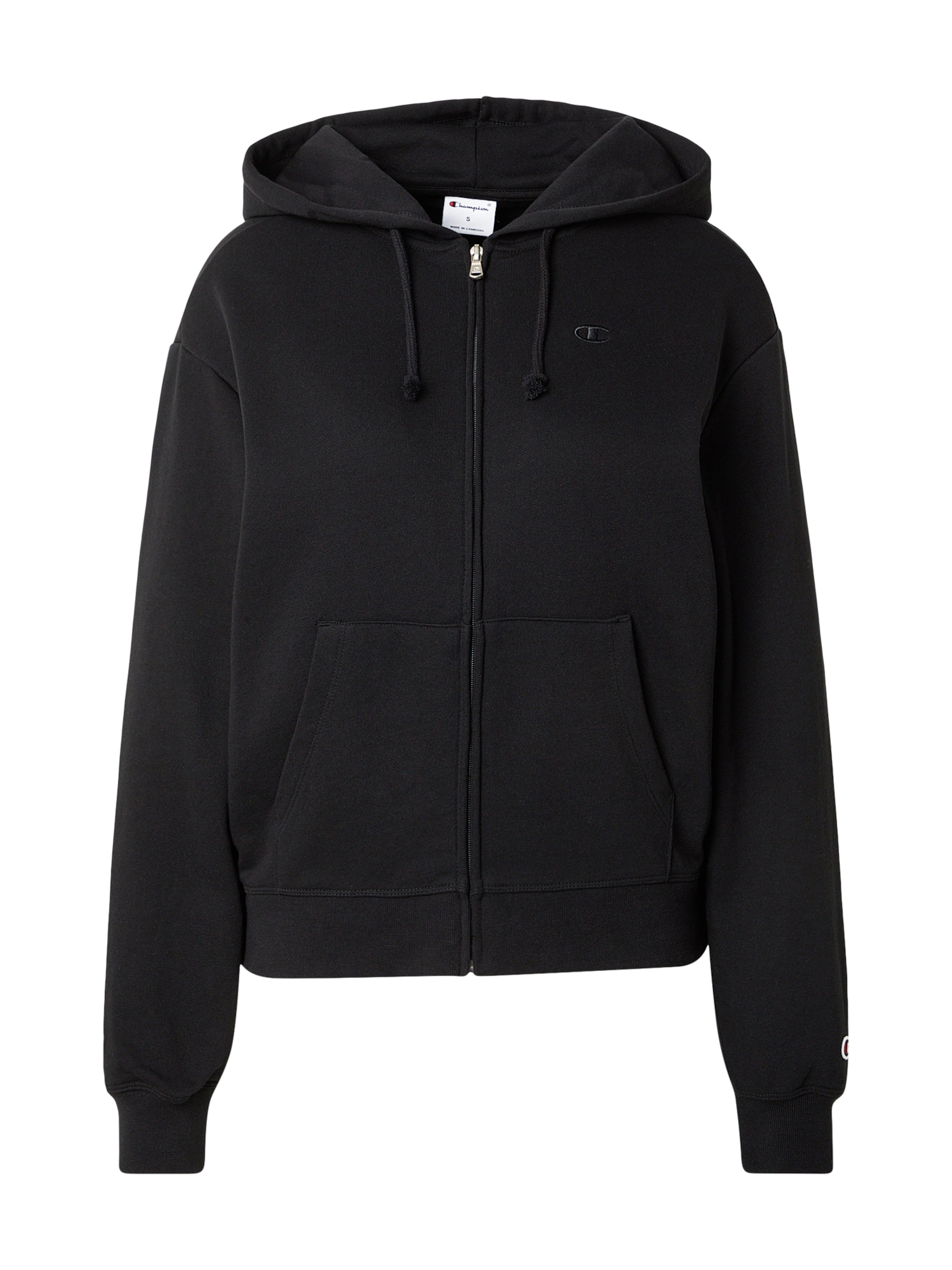 

Champion Authentic Athletic Apparel Худи на молнии в черном цвете