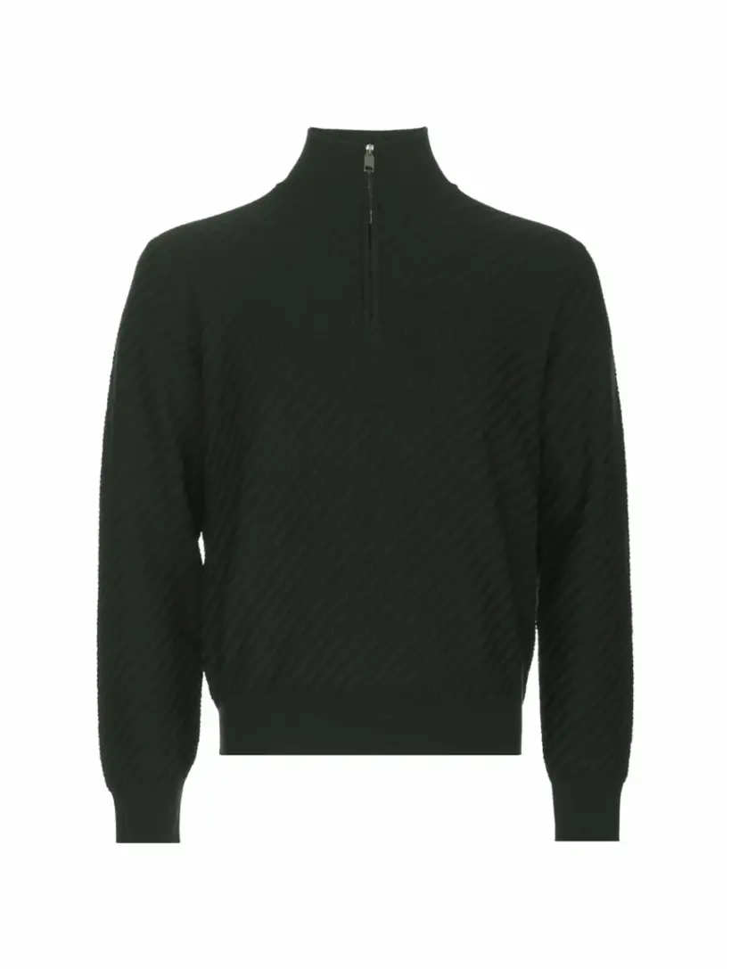 

Вязаный кардиган Brioni, зелёный