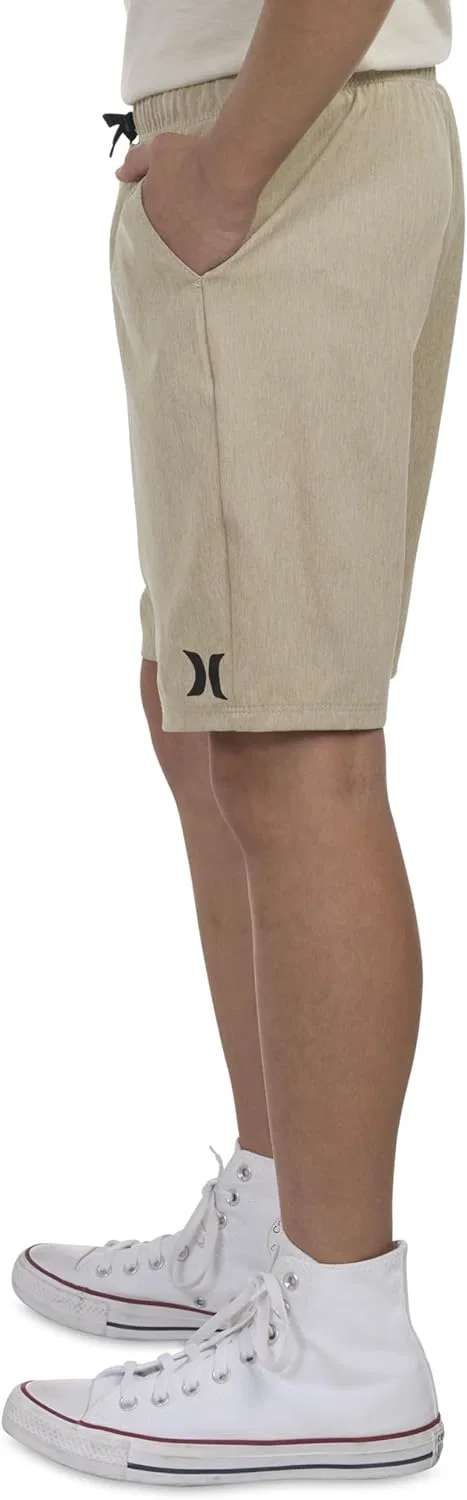Шорты Hurley Boys H20-dri Pull on Shorts, хаки — фото 4