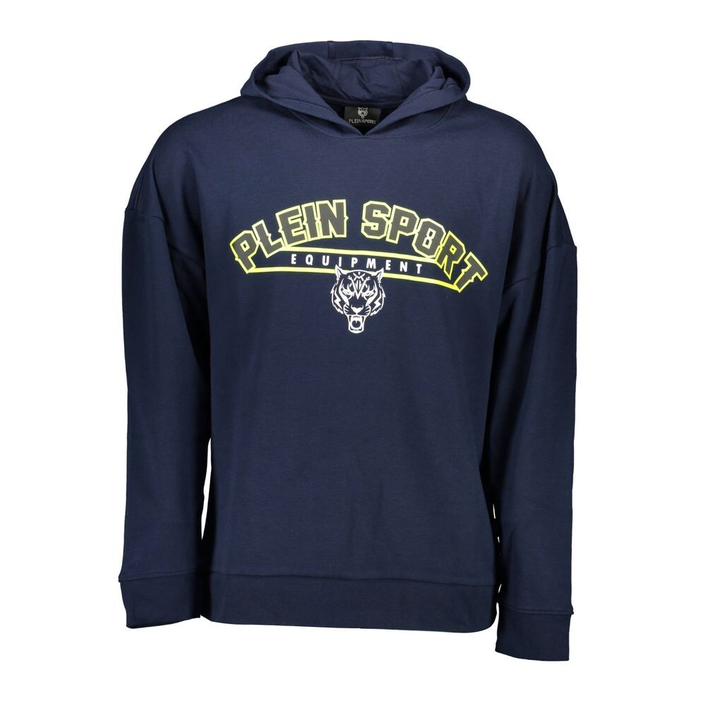 

Синий хлопковый мужской свитер Plein Sport