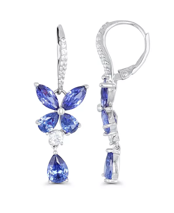 

Серьги-Подвески из стерлингового серебра с танзанитом Macy'S, tanzanite