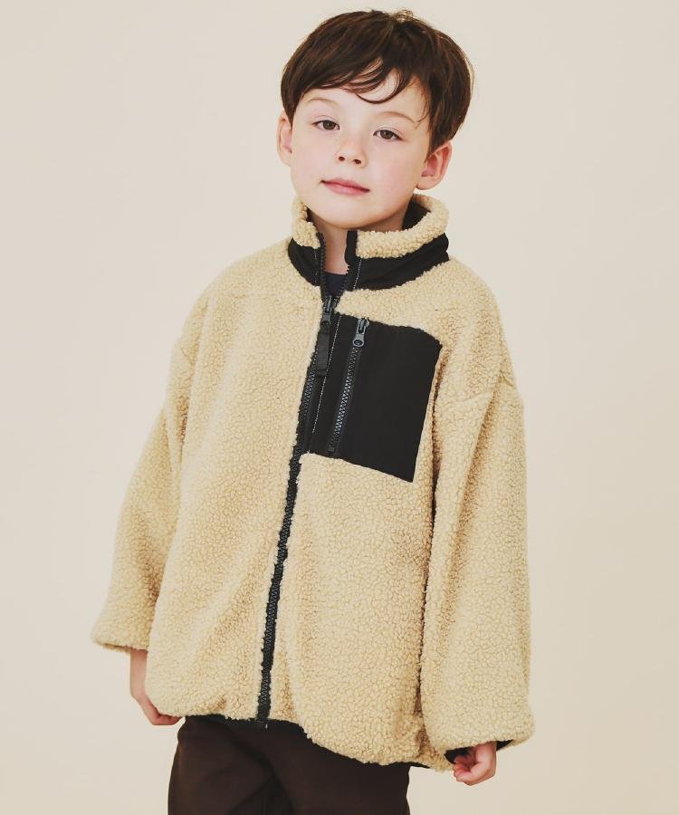[110-160] Двусторонний блузон «Боа», The Shop Tk, Khaki (027)