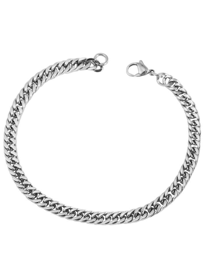 

Adeliás Браслет унисекс из нержавеющей стали, 23 см, серебристый