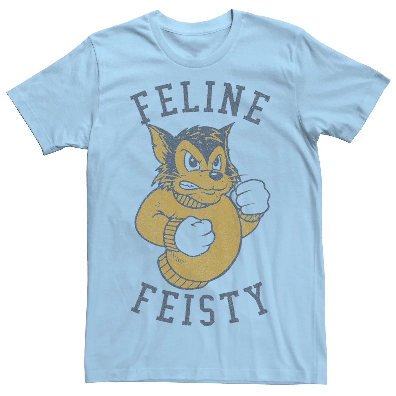 

Мужская футболка Feline Feisty Cat Humor Licensed Character