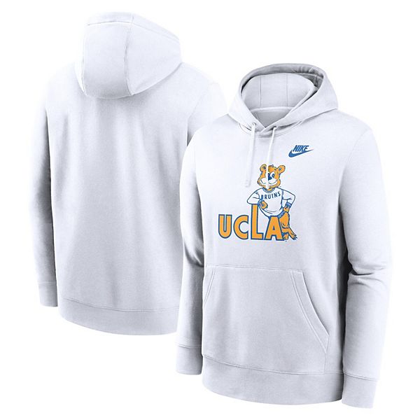

Мужской белый худи с логотипом UCLA Bruins Legacy Club Fleece Nike