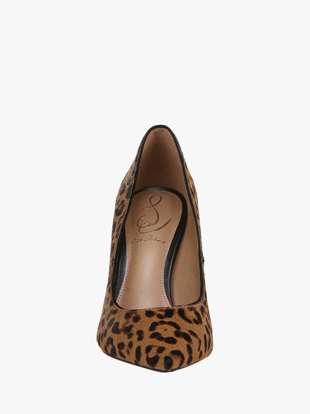 Туфли-лодочки на шпильке из кожи цвета hazel Sam Edelman, Brown/Multi — фото 3