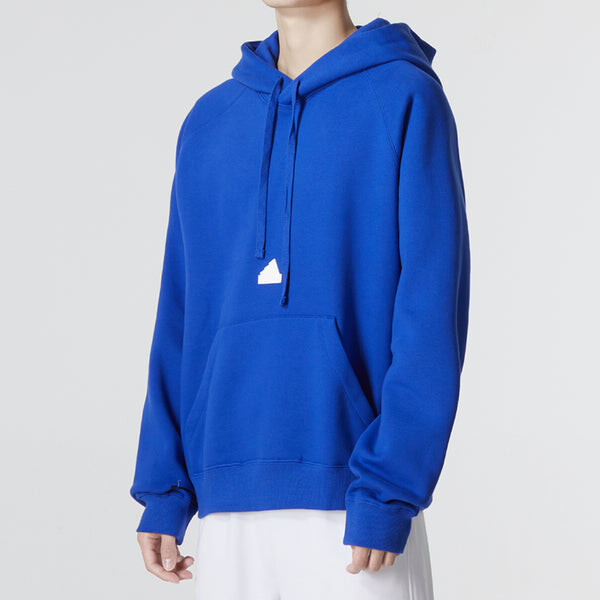 Толстовка Men's adidas New Fl Solid Color Athleisure Casual Sports Blue, синий — фото 4
