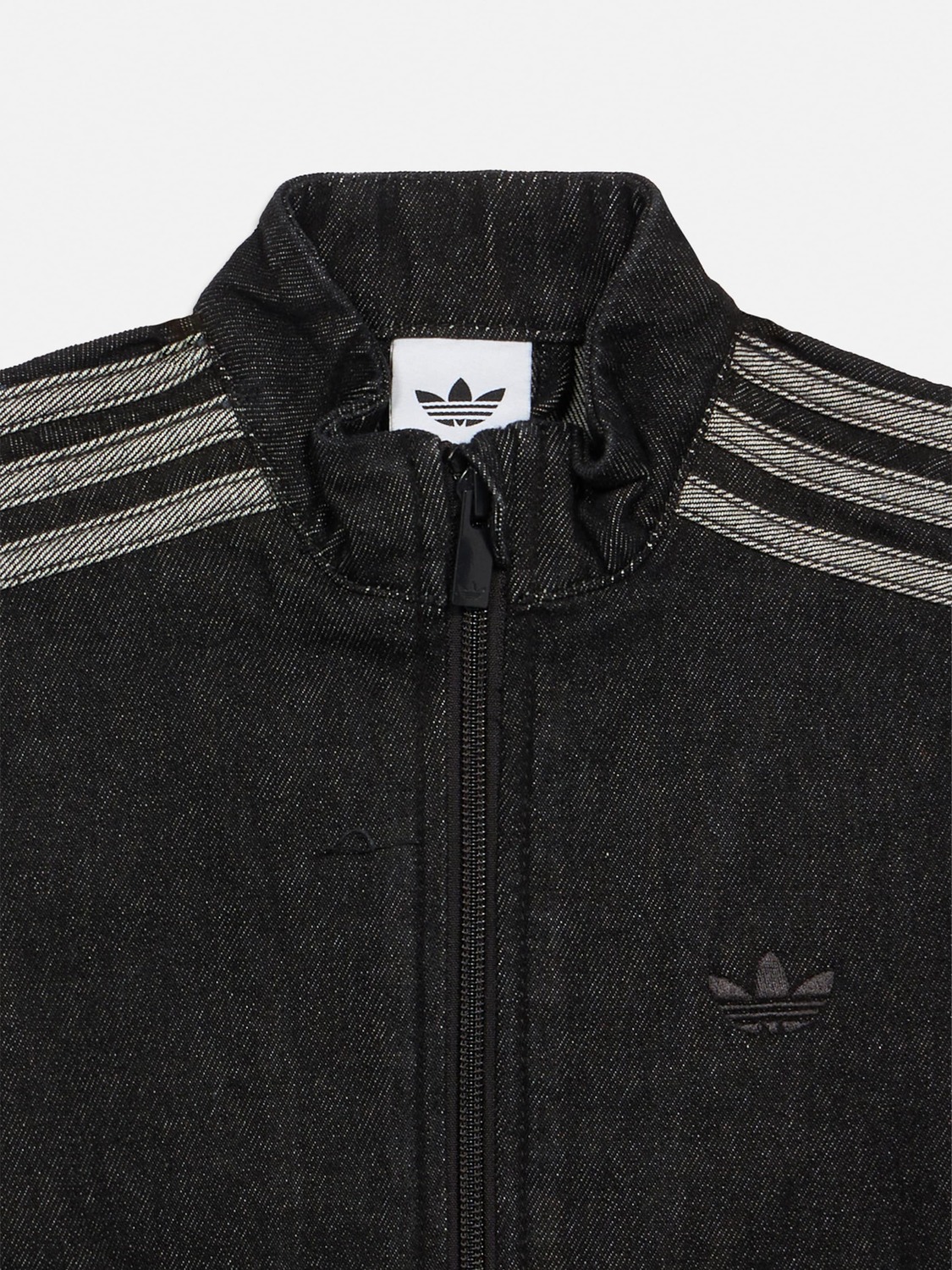 Adidas Originals Куртка межсезонная 'FIREBIRD' в черном дениме — фото 3