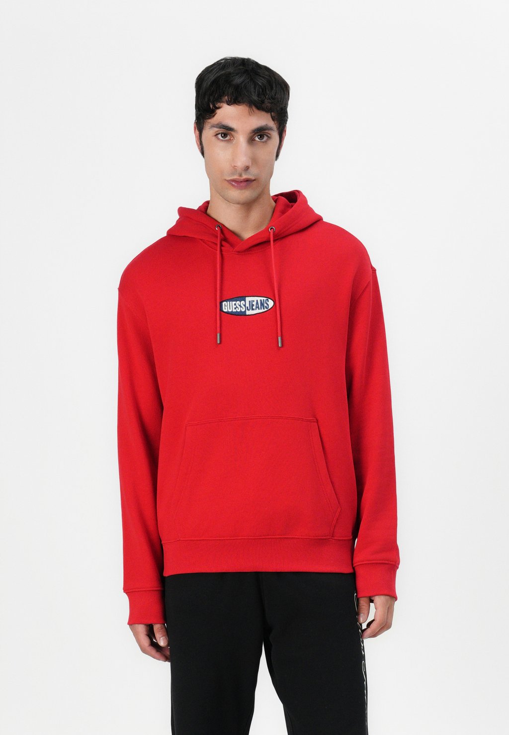 

Толстовка с капюшоном SMALL LOGO HOODIE Guess Jeans, красный