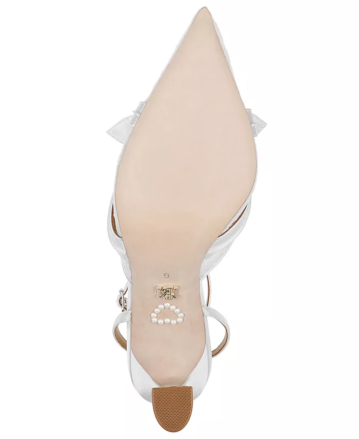 Женские туфли-лодочки Josie с острым носом Badgley Mischka, белый — фото 4