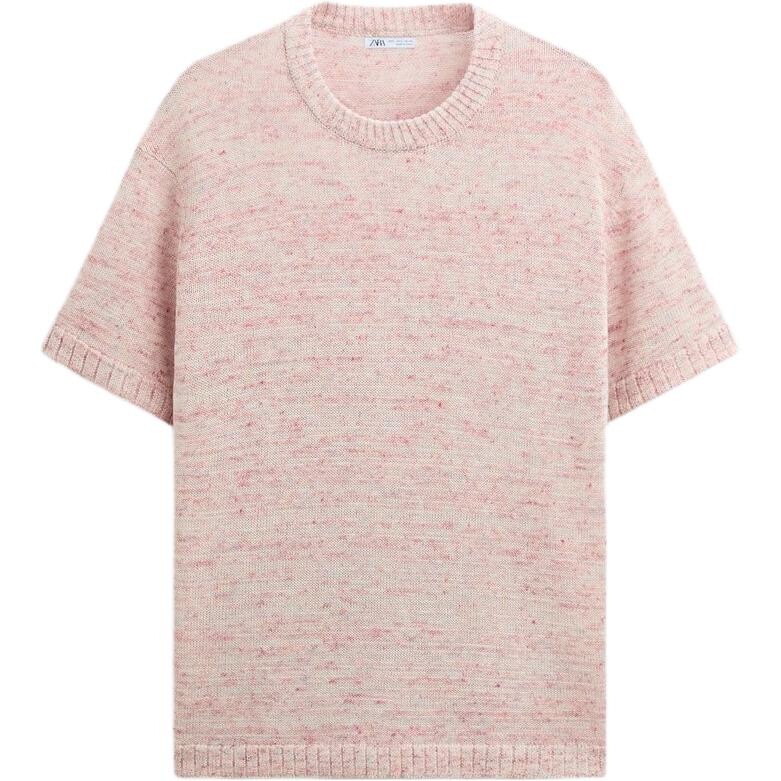 

Футболка мужская розовая Zara, розовый