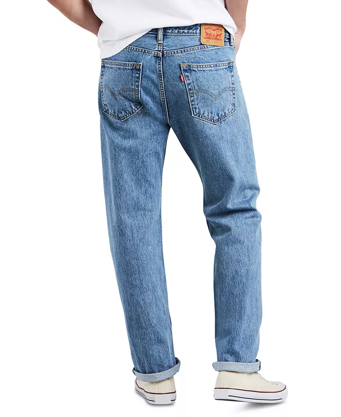 Мужские джинсы 505 Regular Fit без стрейча Levi's, синий — фото 3