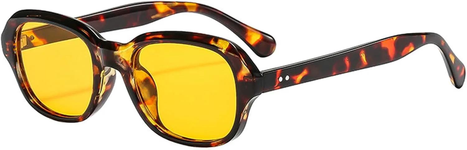 

Солнцезащитные очки Willochra в стиле ретро, ​​овальные, панк, для женщин, для вождения, модные мужские очки, винтажные, трендовые женские очки UV400, C7