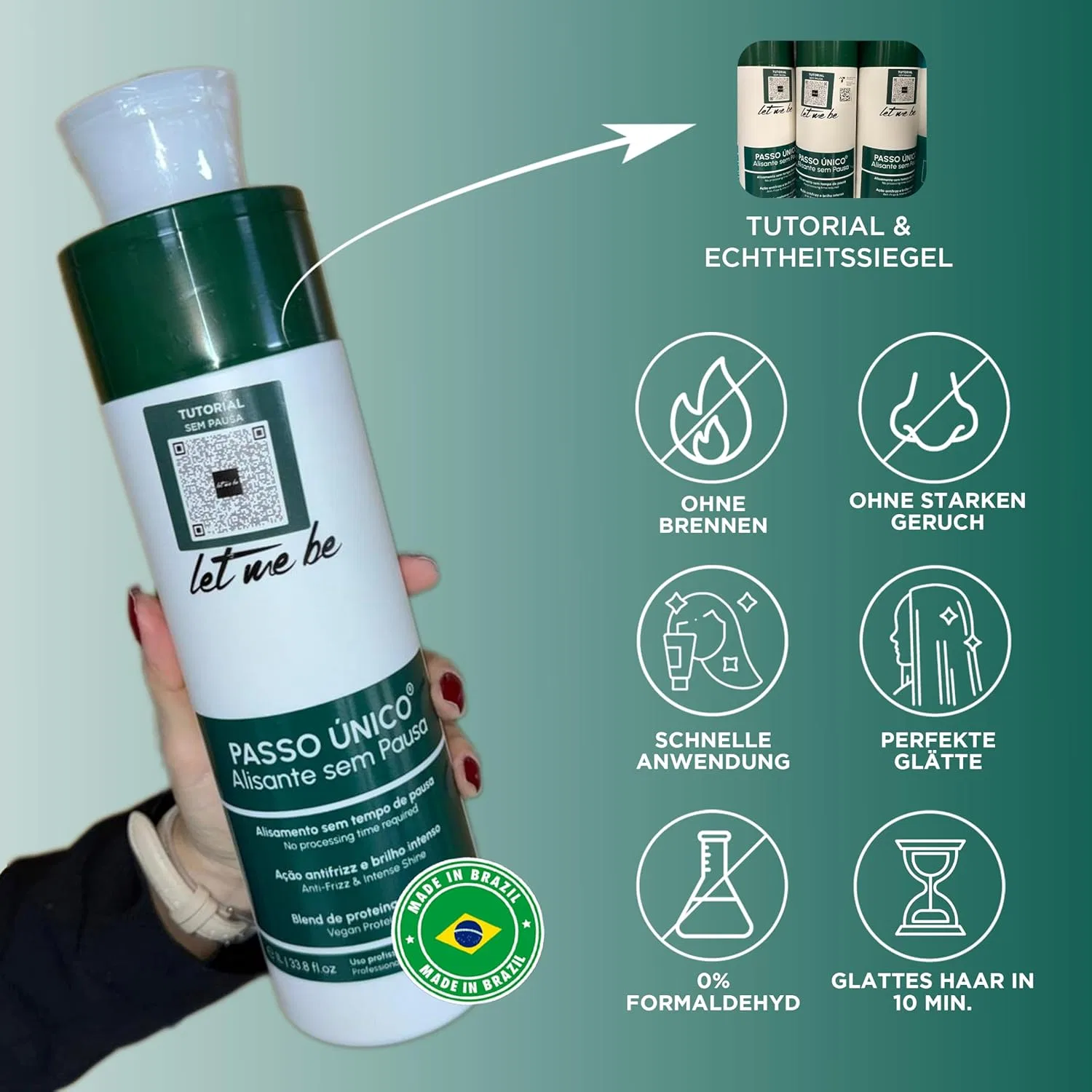 Средство для кератинового выпрямления волос «Brazil Smoothing Product» от Let Me Be Let Me Be — фото 4