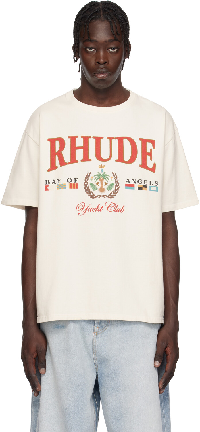 

Футболка Off-White «Яхта Bay Of Angels» Rhude, Vtg white