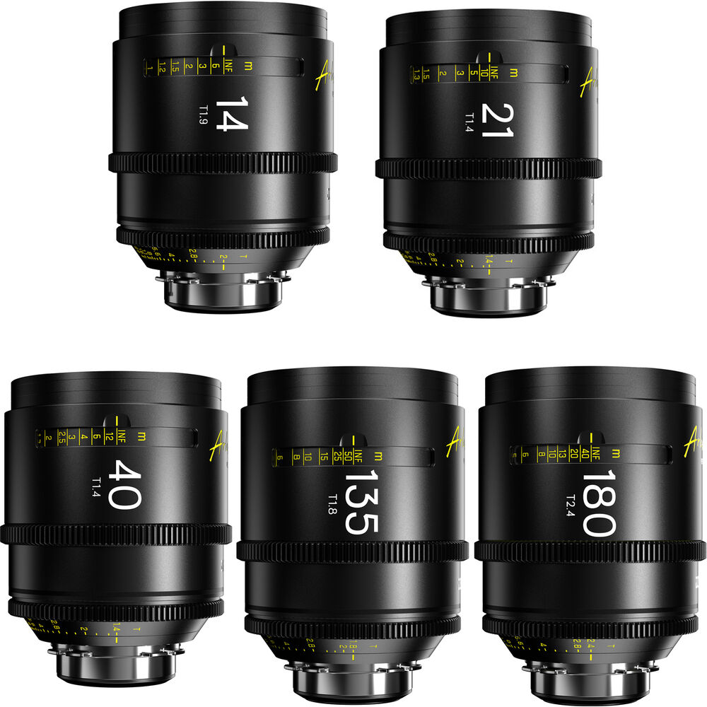 

DZOFilm Arles FF/VV Prime Cine 5-Lens 14/21/40/135/180mm Set (ARRI PL)