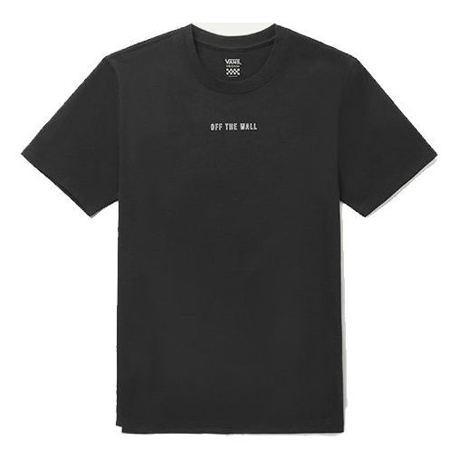 

Футболка Vans Back Large logo Printing Athleisure Casual Sports Short Sleeve Couple Style Black VN0A48C1BLK, черный