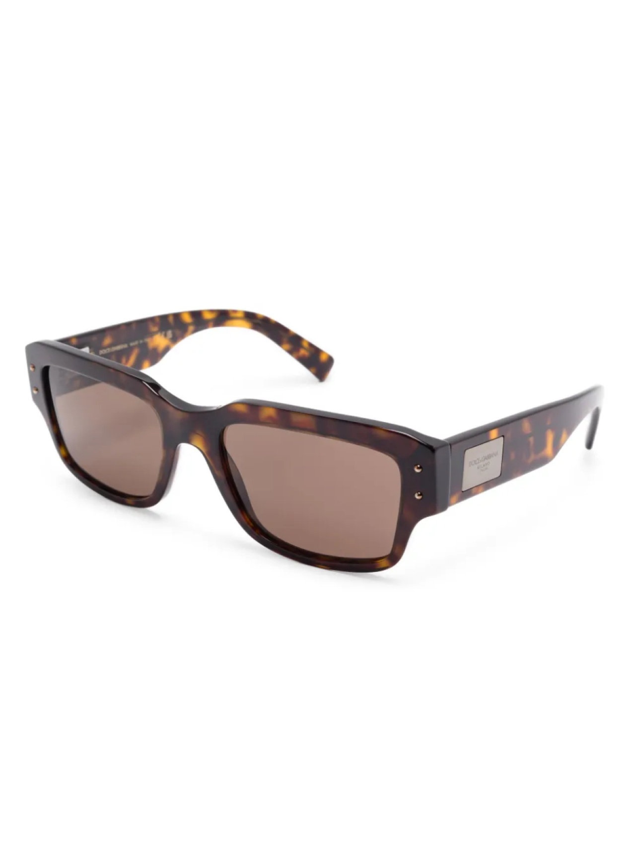 Солнцезащитные очки с логотипом Dolce & Gabbana Eyewear, коричневый — фото 2