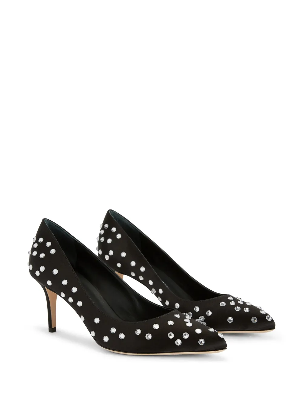 Атласные туфли Jakye Precious 70 Giuseppe Zanotti, черный — фото 2