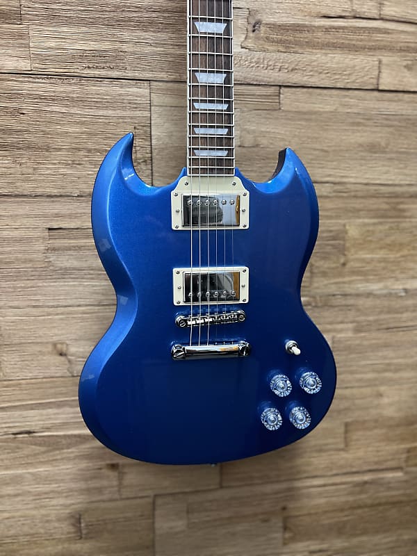 

Электрогитара Epiphone SG Muse Electric Guitar - Radio Blue Metallic 7lbs 1oz. New!