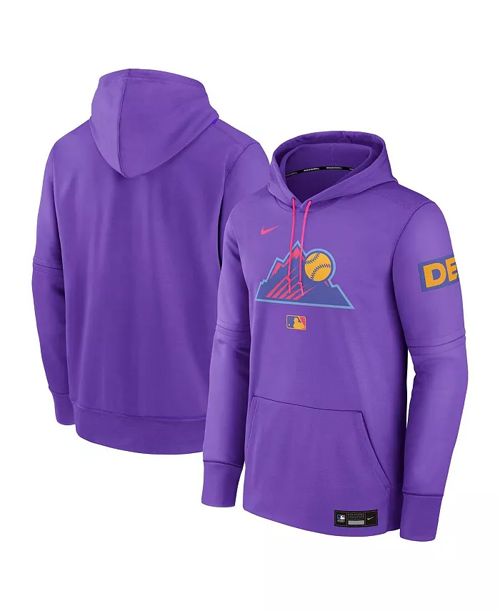

Мужская фиолетовая толстовка с капюшоном Colorado Rockies 2025 City Connect из коллекции Authentic Collection Therma Pullover Nike