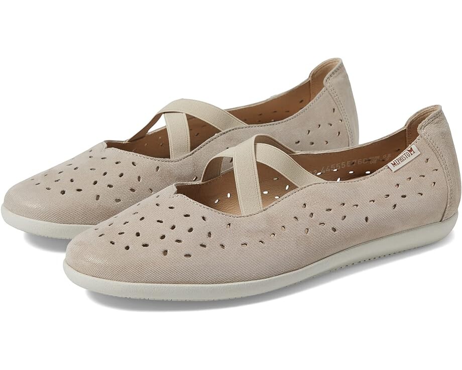 

Туфли на плоской подошве Mephisto Karla Perf, цвет Light Taupe Nubuck