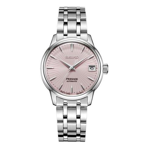 

Часы SEIKO Waterproof Presage Series 50 Creamy Mechanical Pink, розовый