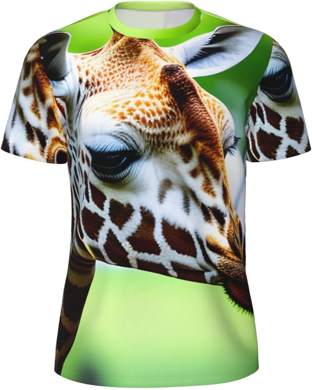 

Футболка мужская летняя с принтом жирафа, легкая и дышащая SDFHU