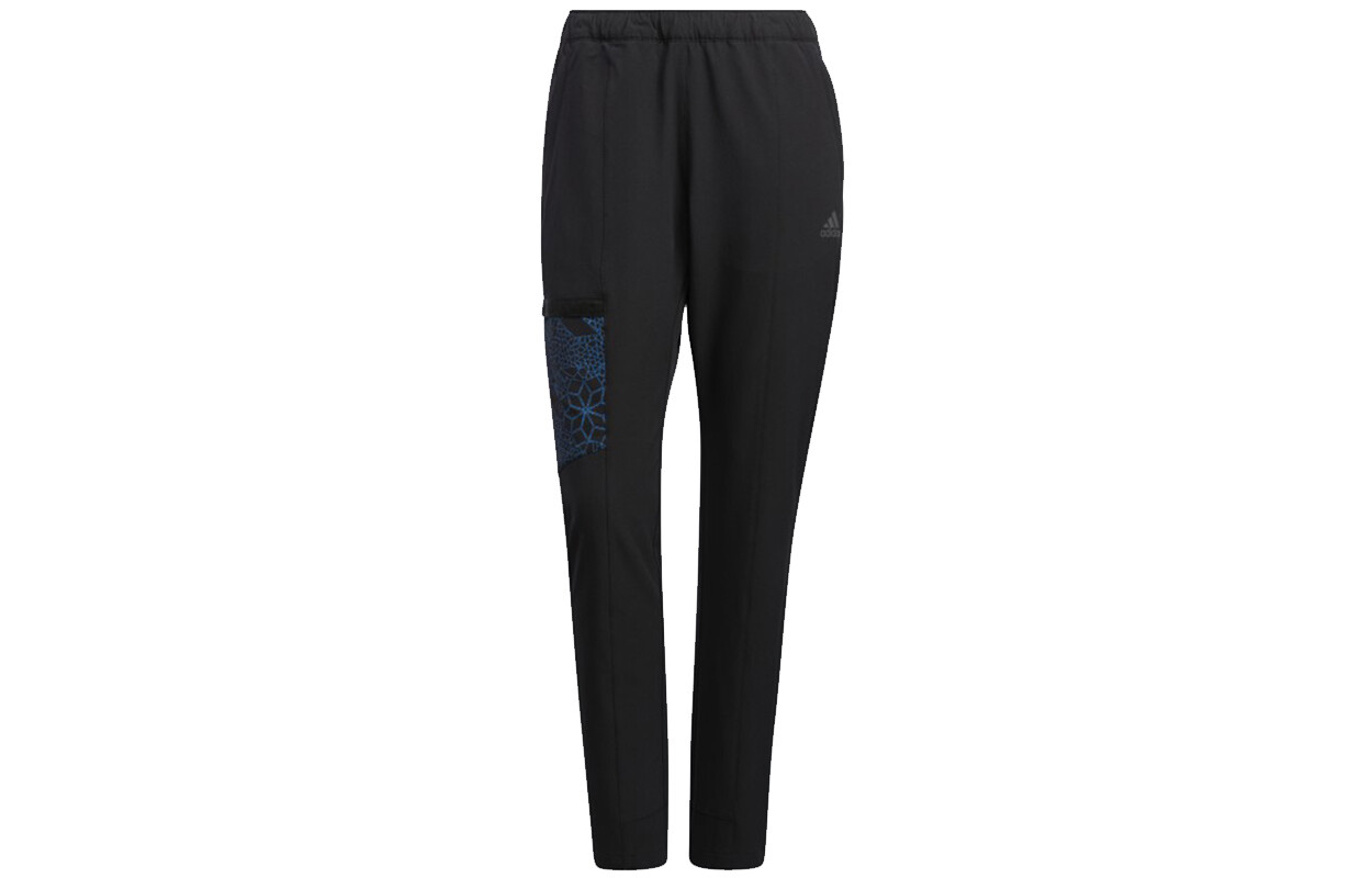 

Трикотажные спортивные штаны женские черные Adidas