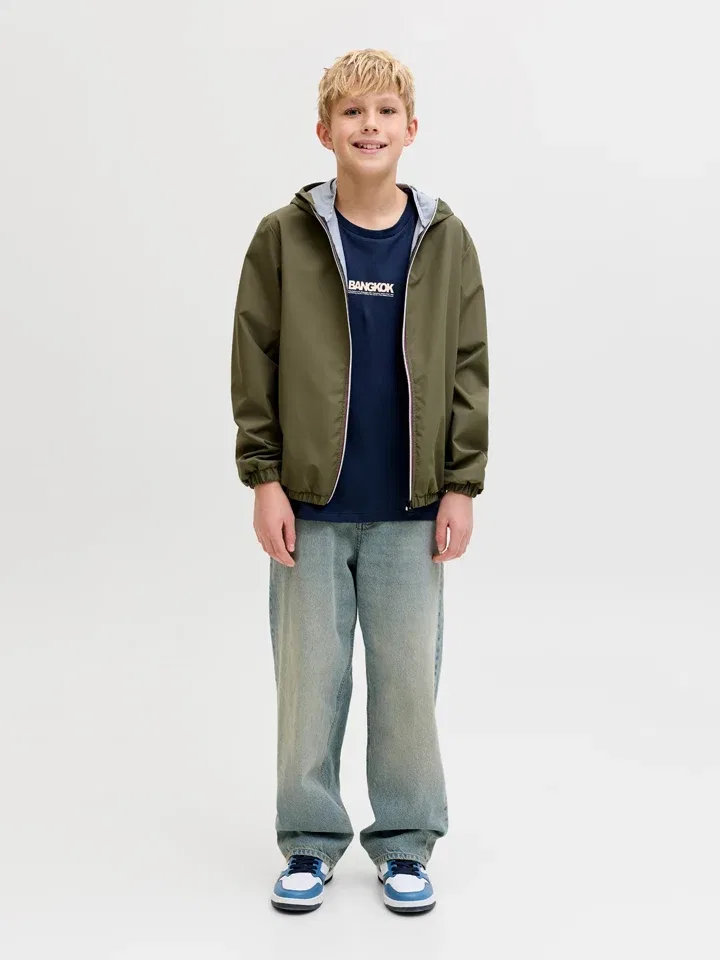 Блузон Jake JACK & JONES Junior, хаки — фото 2