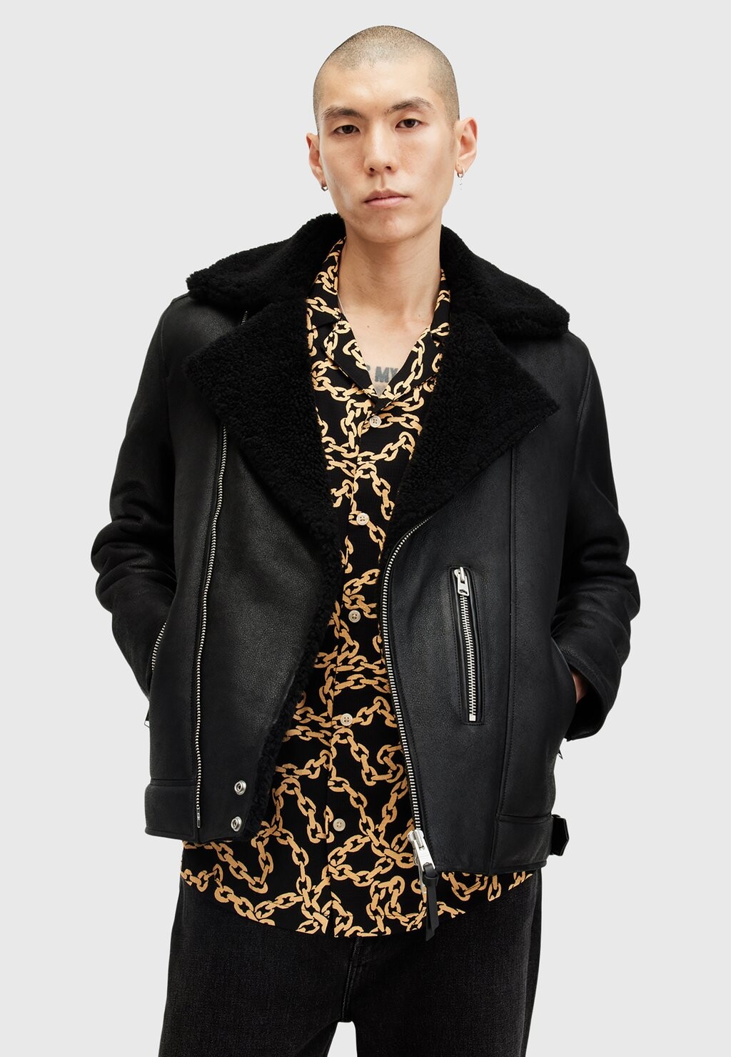 

Рубашка LINK AllSaints, черный