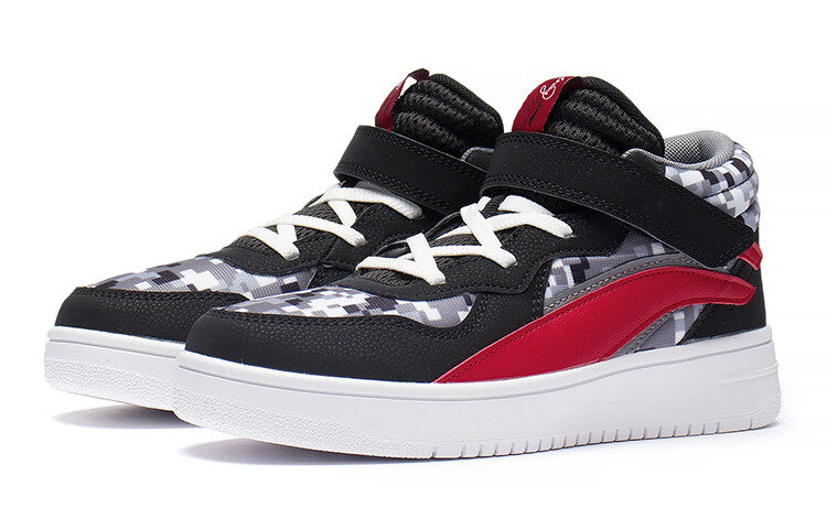Детские кроссовки для скейтбординга GS Mid-top Black/shadow Gray Camouflage Lining Young — фото 3