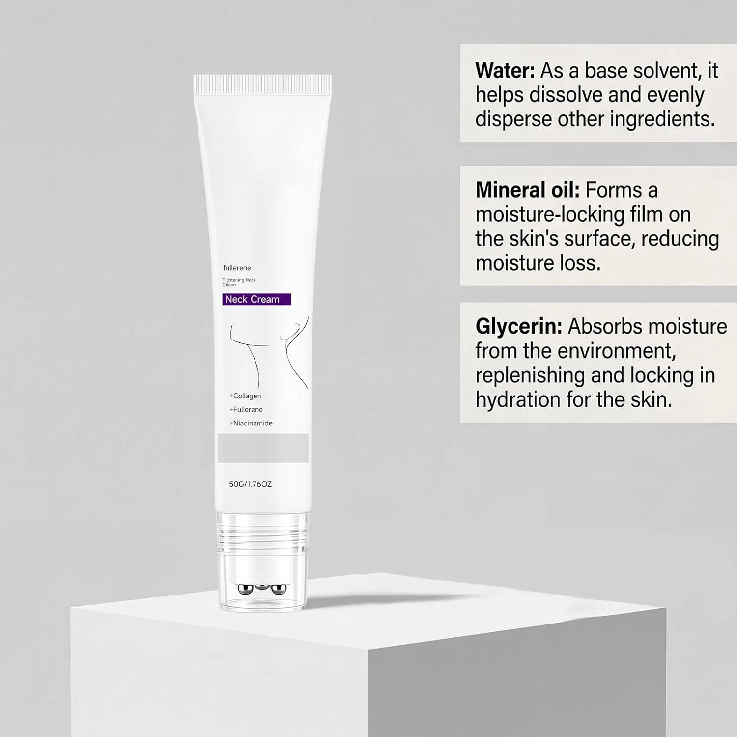 Крем для лица — Для шеи с коллагеном и фуллереном Magic Collagen Fullerene, . Generisch, 2Pcs — фото 4