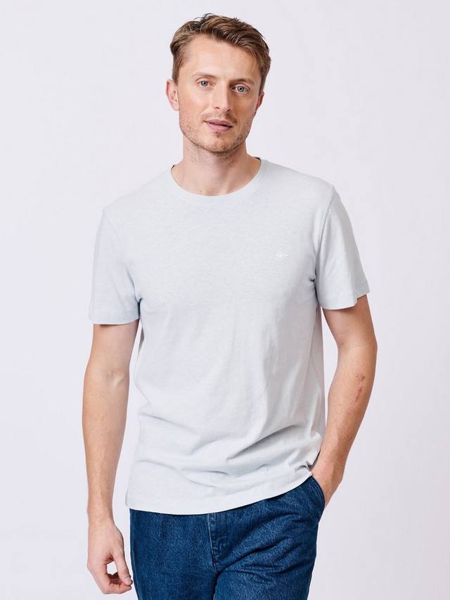 

Футболка с коротким рукавом из льняной смеси hampton regular fit Aubin, цвет Pale Blue