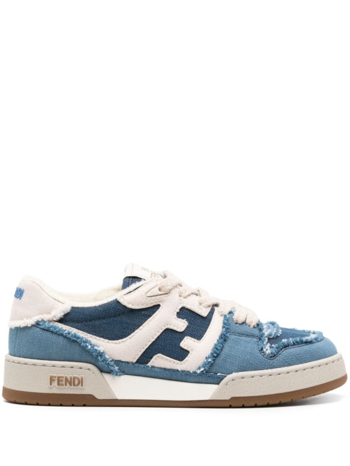 

FENDI джинсовые кеды Match, синий