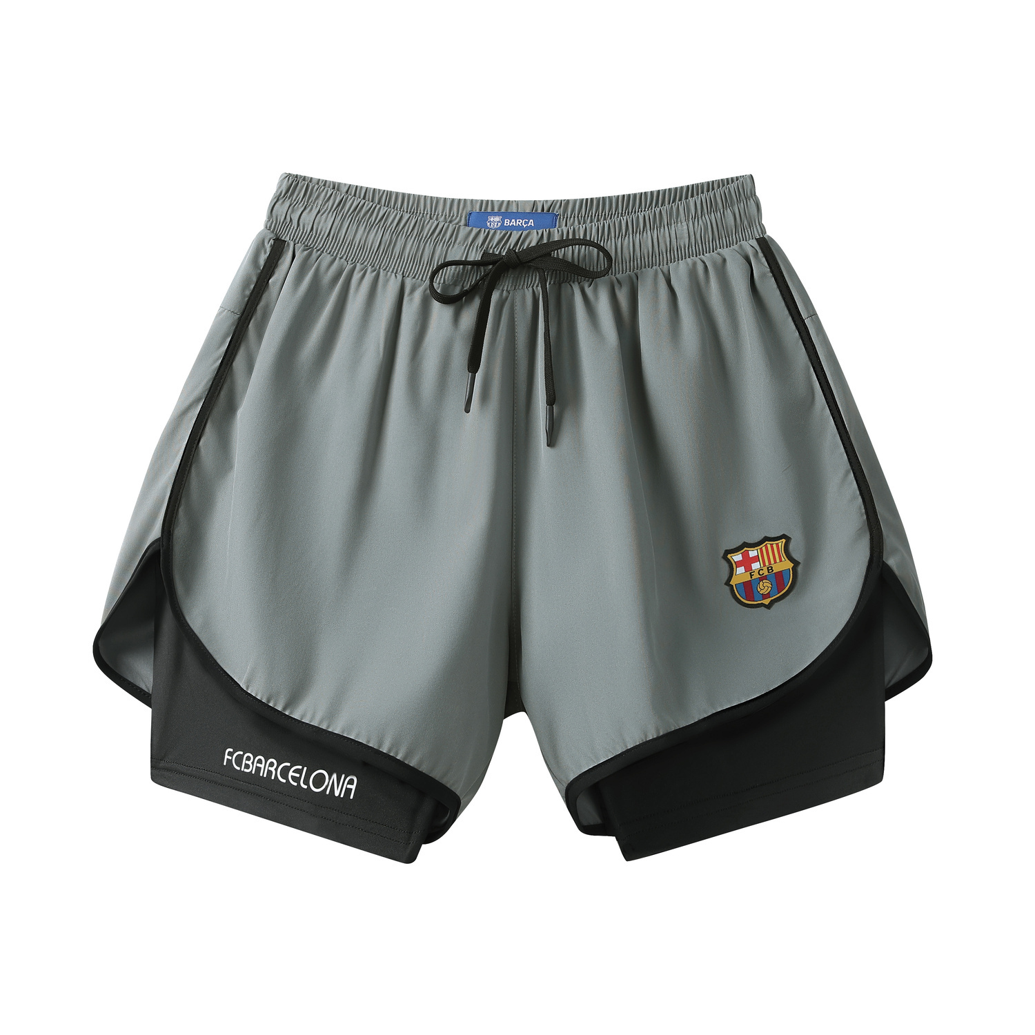 

Повседневные шорты унисекс FCB ARCELONA, серо-зеленый