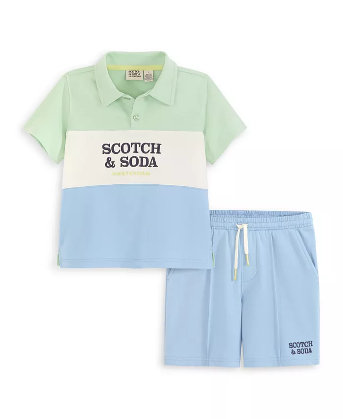 

Комплект для мальчиков: футболка и шорты из французского велюра (2 предмета) SCOTCH & SODA