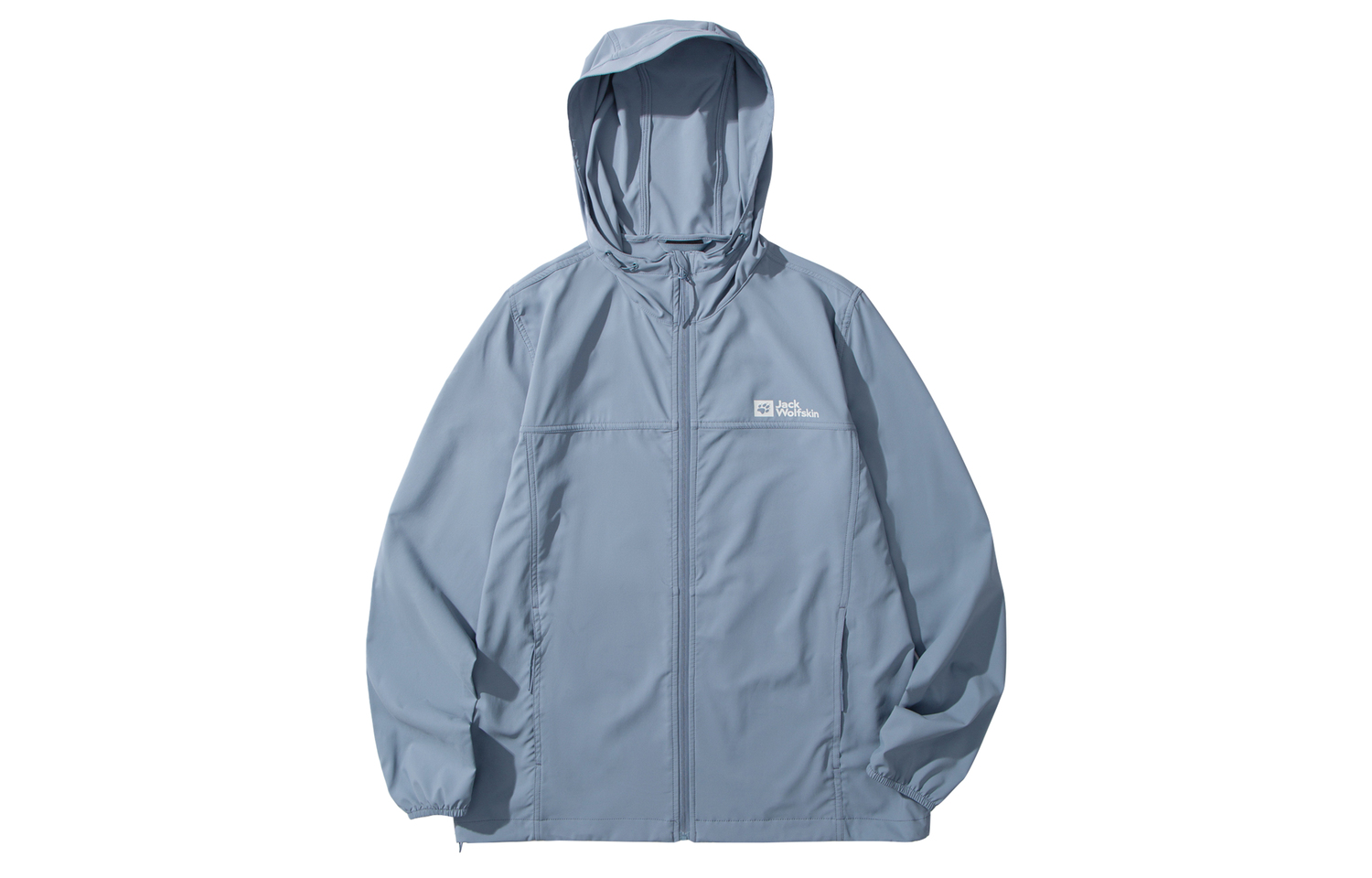 

JACK WOLFSKIN Ветронепроницаемая и водонепроницаемая легкая дышащая куртка мужская, Smoke Blue/C0459