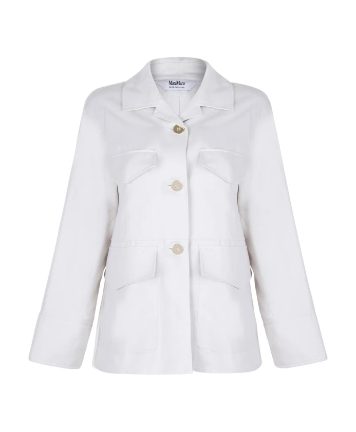 

Куртка Джинни цвета экрю с карманами Max Mara, бежевый