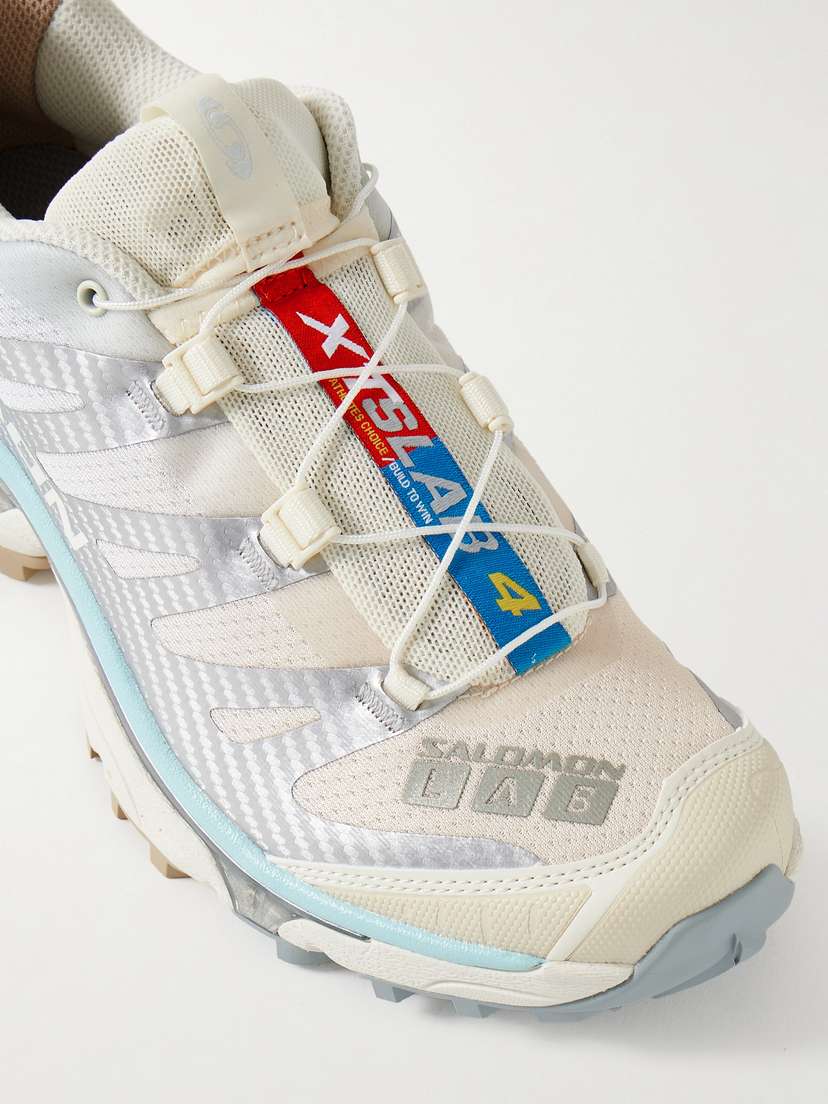 Кроссовки Xt-4 og из сетчатой ткани с прорезиненной отделкой Salomon, серебряный — фото 4