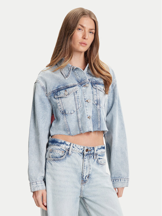 

Джинсовая куртка relaxed fit DW0DW21063 Tommy Jeans, синий
