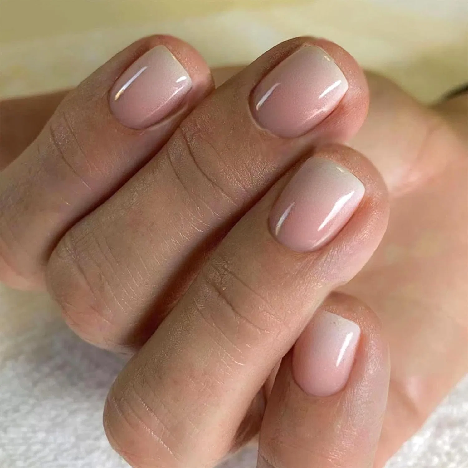 Накладные ногти Yeahbo Press on Nails French, нюдовый градиент Yeahbo