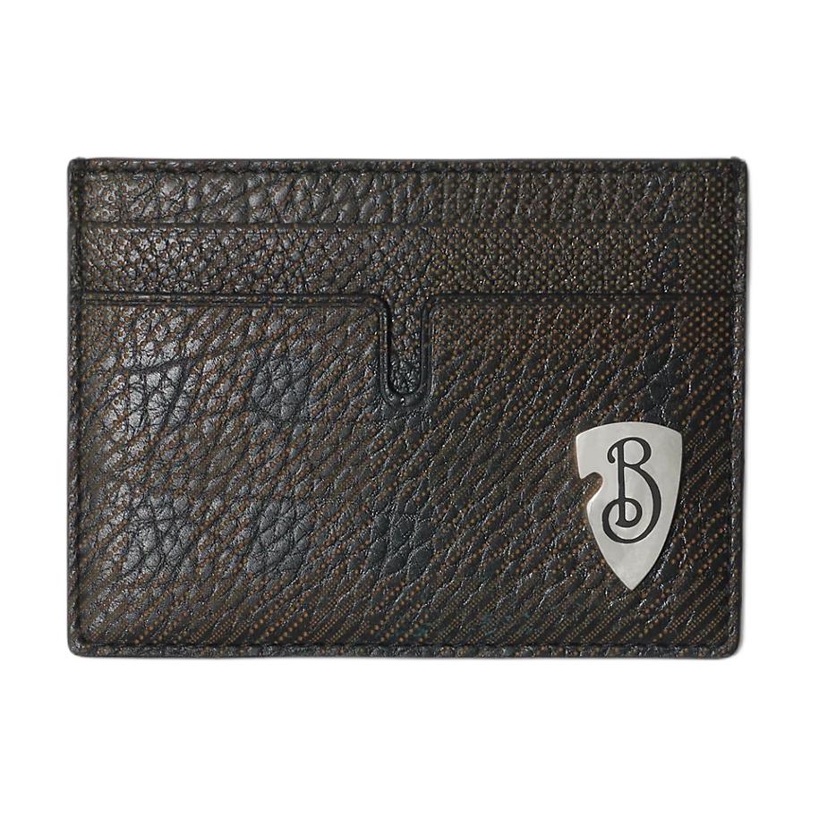 

Burberry Кожаный картхолдер мужской шиферный