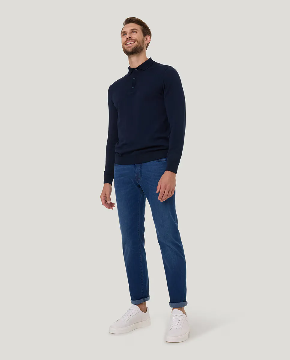 

Джинсы мужские AirTouch тонкие Pierre Cardin, индиго/синий